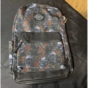 Dickies Floral And Skull‎ Backpack NWT Laptop Pocket